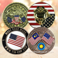 Custom gold enamel challenge coins